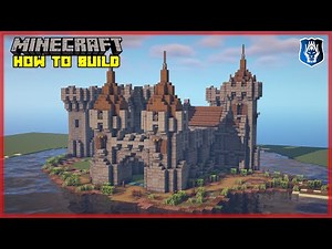 Minecraft How to Build a Epic Medieval Castle an Island (Tutorial) Part 01 | Download