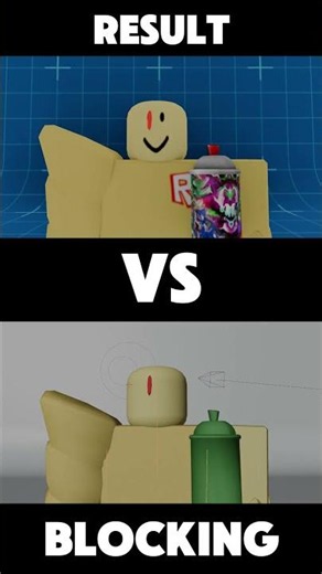 Roblox animation Result VS Blocking #3danimation #animation #forsaken