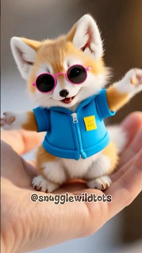 Adorable Fox Dancing | Cutest Moves Ever! #shorts #cuteanimals