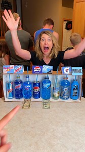 7.7M views · 46K reactions | Blue drinks taste test 朗 Kids, Mom, friends, and whole family play diy at-home party game with blue drinks like fanta, Red Bull, Mountain Dew, Pepsi, Powerade, Gatorade, and prime for money prizes. Funny game for parties. | Benson Bros | Facebook