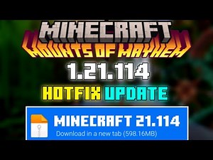 Minecraft 1.21.114 Official Update Released! 🧱 New Hotfix, Bug Fixes & Features (MCPE/Bedrock 2025)