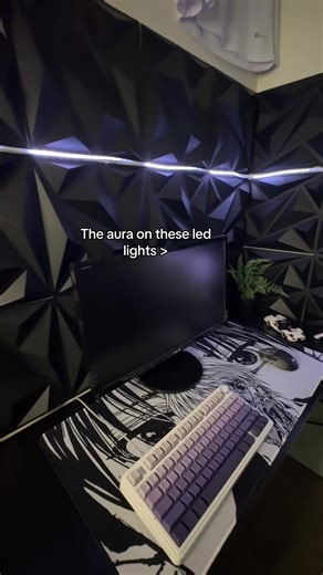 Gaming Setup with LED Lights