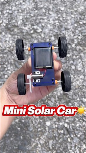 🚗☀️ STEM DIY – Mini Solar Car That Runs by Itself, Super Easy Build!