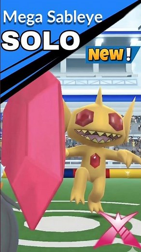 SOLO✨️Mega Sableye Raid With✨️Mega Gardevoir in Pokemon Go