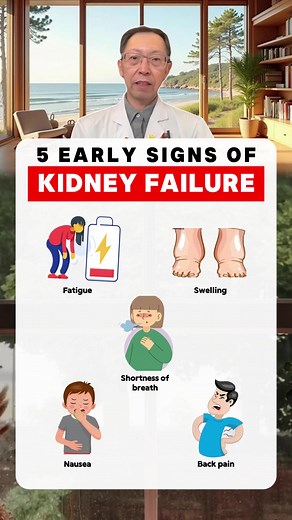 5 early signs of kidney failure #health #healthtips #healthy #healthcare #kidneyfailure #kidney #kidneydisease