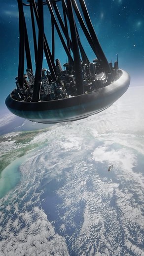 Our Third Dimension | Space Science Universe on Instagram: "Give this sci-fi space station a name! What do you think of this concept?🏙️ This sci-fi space station animation was made by @wayne_bryant_artist check him out! Although this concept probably could never become reality, because of scientific limitations, it is still fun to envision how future space stations could look like. Imagine vast, rotating structures orbiting Earth, designed with artificial gravity to create Earth-like conditions