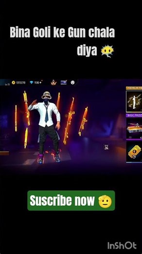 bina goli ke gun chala diya🤯 #freefireshorts
