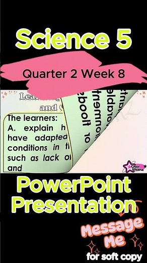 Science 5 Quarter 2 Week 8 MATATAG Curriculum / Revised K-12 LE Based PowerPoint Presentation
