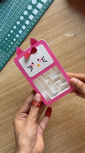 WHAT 😎? DIY kitty puzzle game😱 #Sabia.the.artist