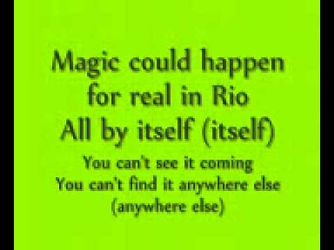 Real in Rio lyrics(Rio the movie)