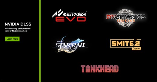 DLSS Accelerates Performance In Assetto Corsa EVO, DYNASTY WARRIORS: ORIGINS, SMITE 2 & Honkai: Star Rail