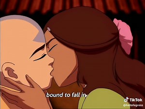 Avatar The Last Airbender: The Cave of Two Lovers Kiss Scene