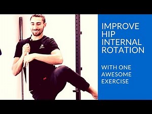 One hip internal rotation exercise to improve hip mobility