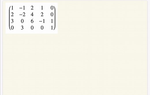 6分钟讲解矩阵如何化简为阶梯形和标准形