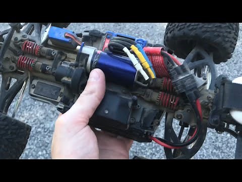 Traxxas 1/16 E-Revo - Top Speed On 3S LIPO - Stock Gearing Then HIGHSPEED GEARING!!