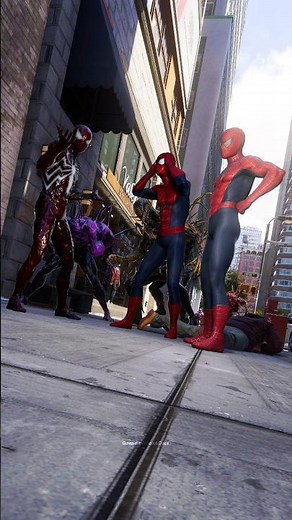 POV: When Amazing Spider-Man meets Red Alien Spider-Man 💯🔥 PS5 #spiderman