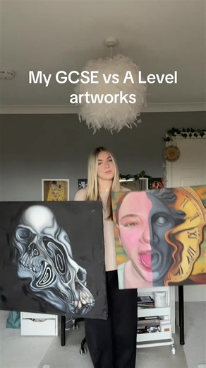 Comparing My GCSE and A Level Artworks