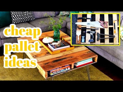 10 easy and cheap pallet furniture ideas - part #2