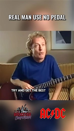 Reasons why Angus Young doesn't use pedals. He rely on this instead 🎸 #classicrock #acdc #angusyoung