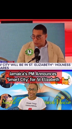 On July 26, 2025 Jamaica’s Prime Minister Andrew Holness announced the development of a new smart city project for St. Elizabeth. This clip is from TVJ News. Many people missed this as Jamaicans were focusing on Jayden Smith, the 12yo who went missing two weeks after. #melissa #HurricaneMelissa #jamaica #smartcity #cashlesssociety #AndrewHolness #JusticeForJayden #stelizabeth | Simple Things OutreachMedia