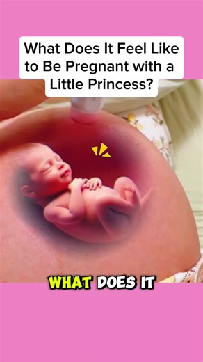 What Does It Feel Like to Be Pregnant with a Little Princess? #baby #pregnant #pregnanttiktok #babytok #newborn