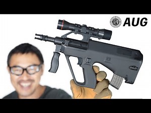 AUG ミニ電動ガン 自重落下方式で気軽に撃てる 東京マルイ エアガンレビュー