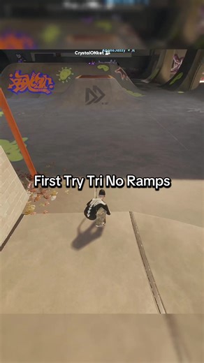 This took me 50 hours. Every day for the past month I have practiced this until I could do it first try. I finally did it #skate #skateboarding #skate4 #gap #stunt