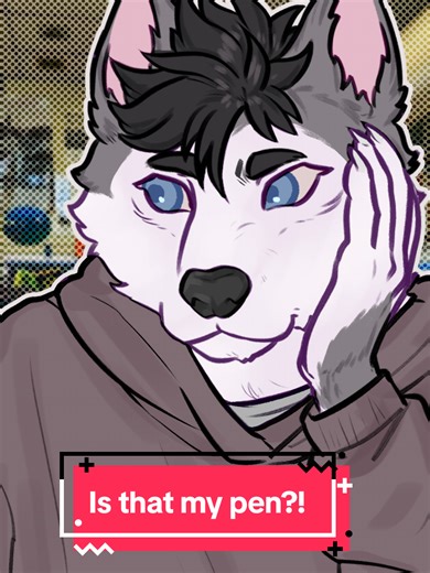 It's always that one pen that works the best and has something special about it too #furrytiktok #oc #relatable #school #classmates #fyp