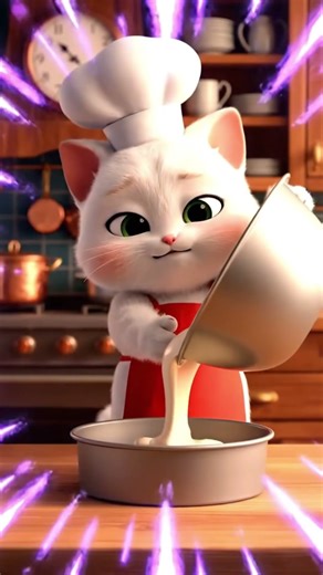 Remixing Happiness 💎 Cat Makes Birthday Cake!!!