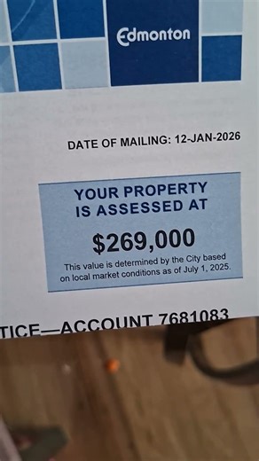 MY HOUSE APPRAISAL FROM 207K TO 269K FOR 2026