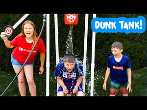 Assistant and Batboy Ryan have an Educational Dunk Tank Challenge - Videos For Kids
