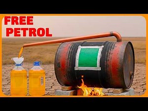 I MADE MY OWN GASOLINE! How to Turn Plastic into Free Fuel at Home