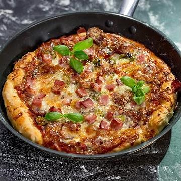 Sausage and Pancetta Pizza