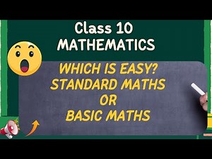 Difference Between Basic And Standard Maths Class 10 CBSE|‪@thinkmaths.abarna‬