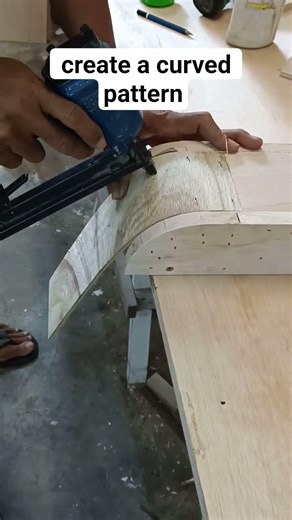 create a curved pattern#wood #woodworking #woodscraft #diy #tools