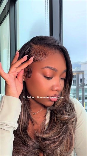 No Buildup Edge Control Foam for All Hair Types