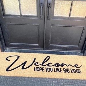 Big Dog Welcome Doormat Funny Pet Lover Entryway Mat Perfect Gift for Dog Owners - Etsy