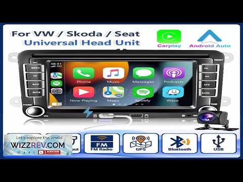 7" Apple Carplay For VW Volkswagen Jetta Passat Android 14 Car Stereo