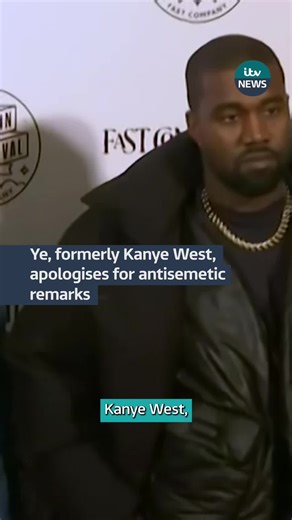 Ye addresses antisemetic comments in a letter published in the Wall Street Journal #itv #itvnews #kanyewest