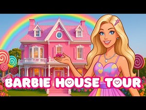 🎀 BARBIE HOUSE TOUR 🏠💗✨!!