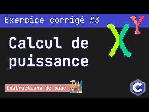 Solved Exercise 3: Program that calculates and displays the power X^Y | C Language
