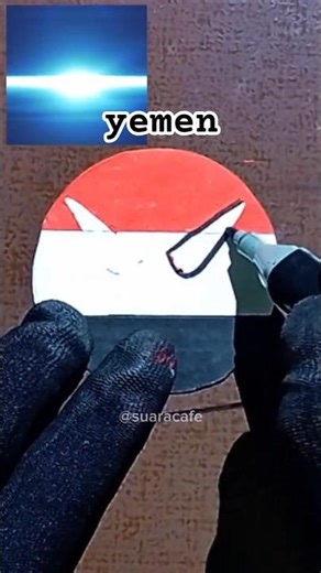 DRAW WITH ME‼️Fast and Easy Drawing Yemen Flag #countryballs #geography #flagdrawing #yemen #shorts