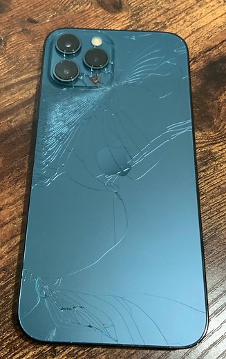 what are my repair options for cracked rear glass iPhone 12 Pro Max?