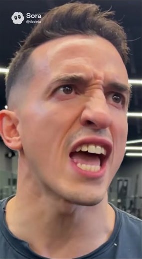 Tibo pète un câble à la salle !🏋️ #tiboinshape #ai #ia #funny #humor