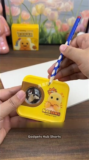 I Bought This Unique Mini Automatic Sharpener 🥰 Cool Stationery Items for School #unboxing #shorts