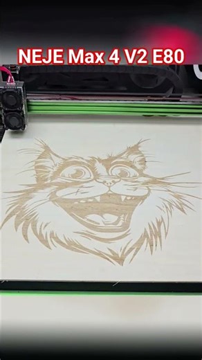 NEJE Max 4 v2 E 80 - funny animal laser engraving