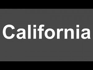 How to Pronounce California | California Pronunciation | How to Say California