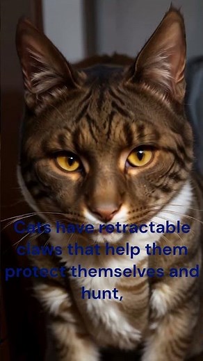 🐾Cats' Retractable Claws: An Adaptive Tool! 🐾