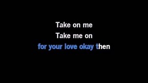 Karaoke Take on Me (live MTV Unplugged) - a-ha - CDG, MP4, KFN - Karaoke Version