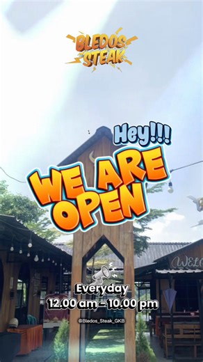 Hallo sobat bledos kami sudah open nih di tanggal 17/03/2026🤩#bledossteak #sausnyabikinnagih #kulinergresik #fyppppppppppppppppppppppp